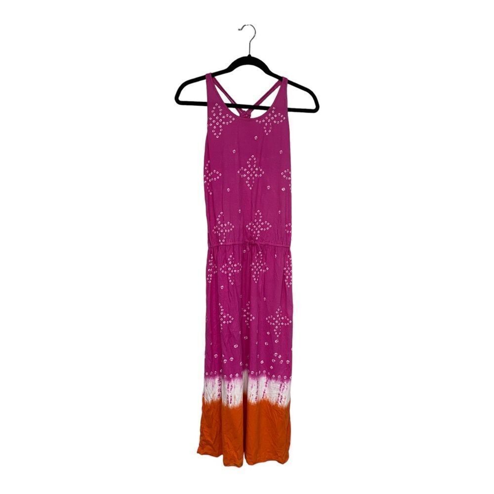 Ralph Lauren Girl’s Pink and Orange Tie-Dye Drawstring Dress